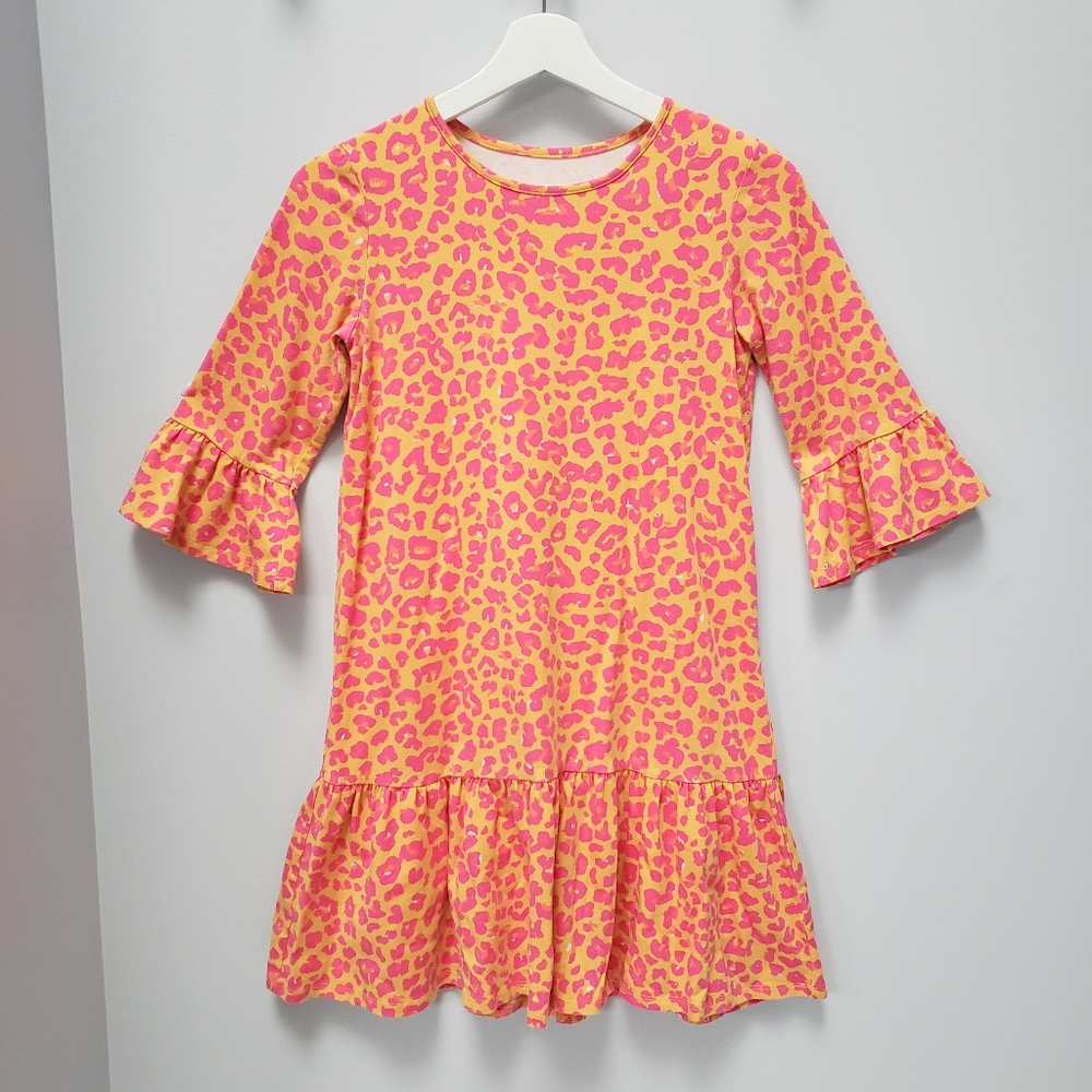 EGG Leopard Drop Waist Modal Dress Size 12